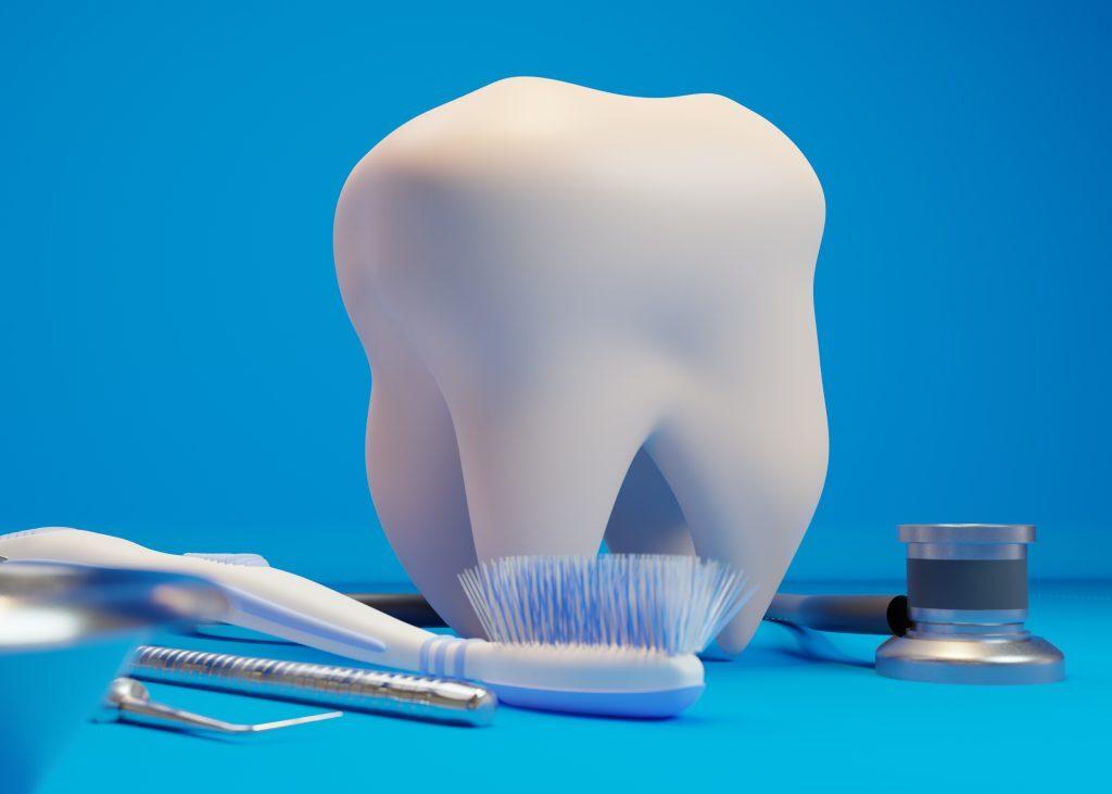 dental-hygiene-concept-with-blue-background