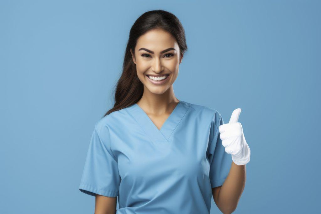 nurse-portrait-showing-thumbs-up